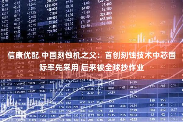 信康优配 中国刻蚀机之父：首创刻蚀技术中芯国际率先采用 后来被全球抄作业